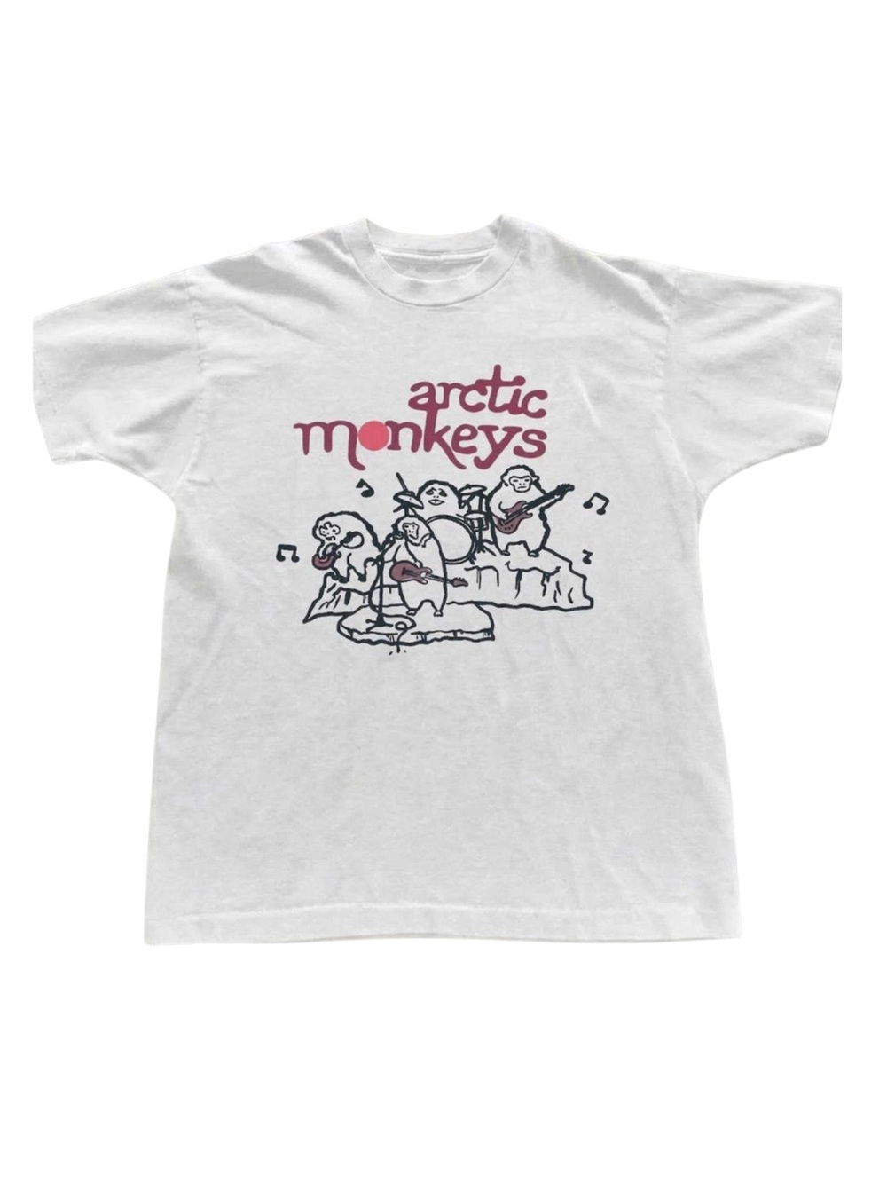 Gildan Arctic monkey White Graphic Tee